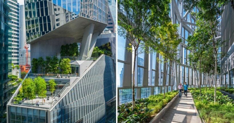 New Robinsons Tower in Singapore reaches for the sky with a green thumb