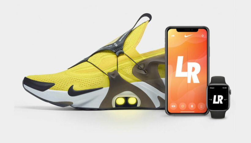 Nike เปิดตัว Adapt Huaraches รองเท้าผูกเชือกเองได้ แค่สั่งผ่าน Siri พร้อมไฟ LED | The Thaiger