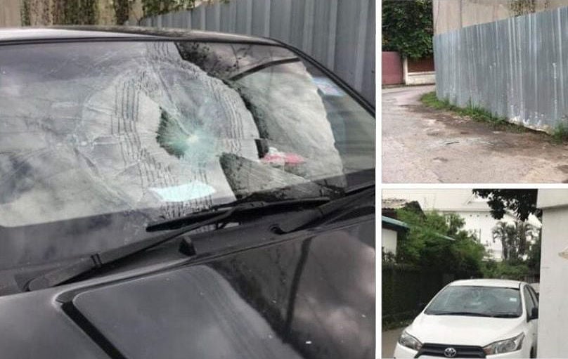 American admits to smashing windshields after being shown CCTV in Chiang Mai