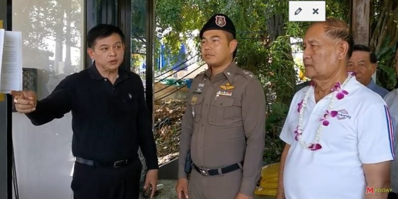 Palang Pracharath MP chastises Karon Police for not offering protection during condo visit