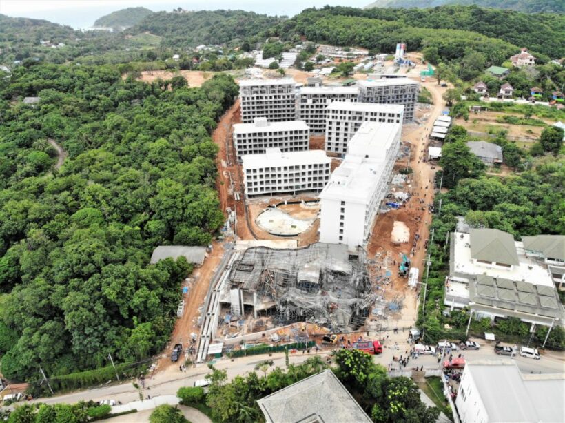 Scaffolding collapse at VIP Mercury Condominium in Rawai, Phuket kills 1