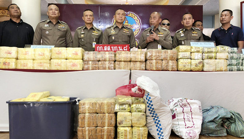 Over 2 million meth pills, 83 kilograms of ice seized from a woman in Bangkok