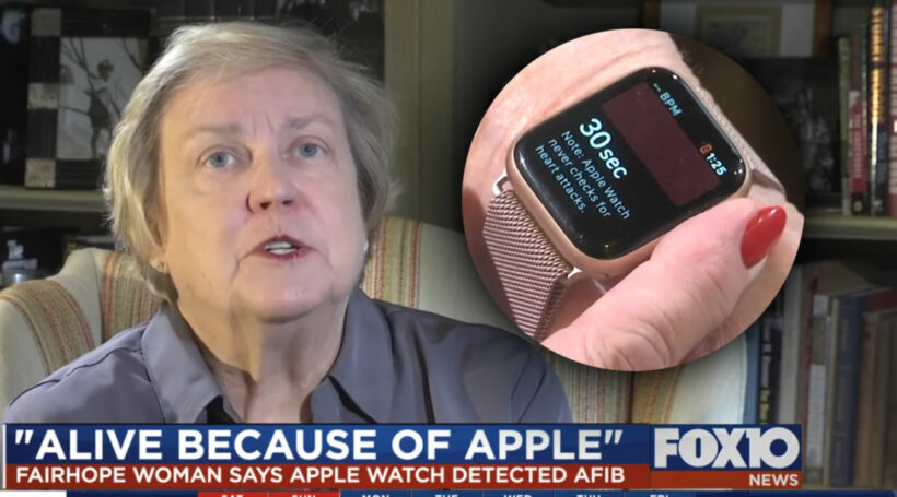 Apple Watch ช่วยชีวิตหญิงสูงวัย หลังตรวจพบอาการหัวใจเต้นผิดจังหวะ | The Thaiger