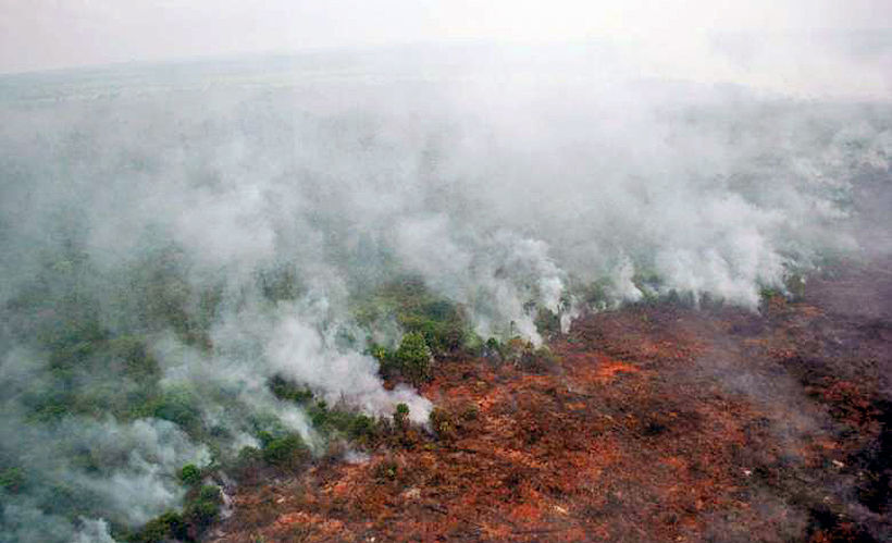 Indonesia’s forest fires causing air pollution in southern Thailand