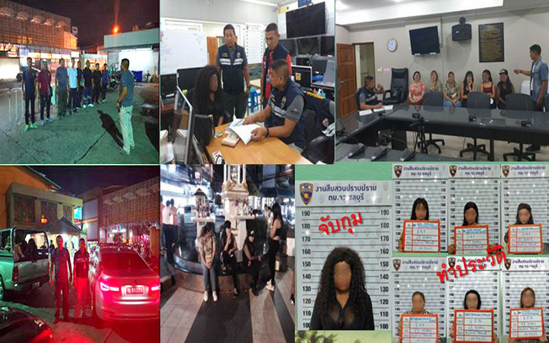 Prostitutes in Pattaya, police locate seven foreigners selling illegal services