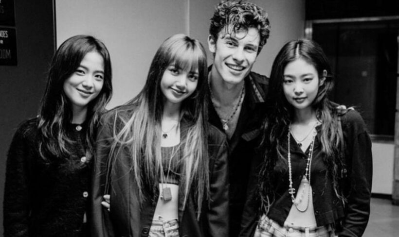 น่ารัก Blackpink พบ Shawn Mendes หลังเวทีคอนเสิร์ต | The Thaiger