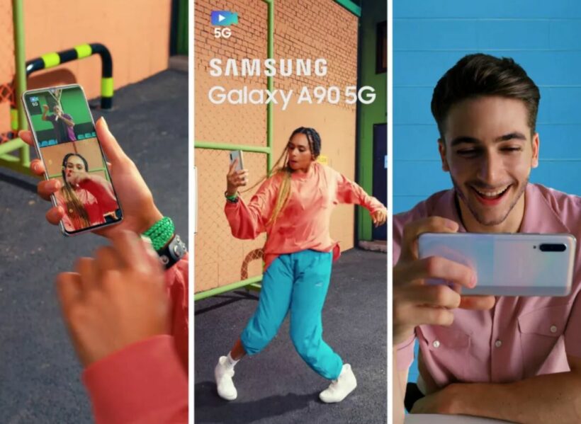 ภาพหลุด Samsung Galaxy A90 5G จากวีดีโอโปรโมต อาจมาเร็วกว่าที่คาด | The Thaiger