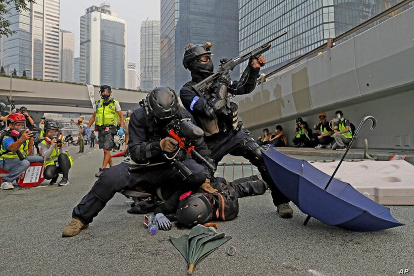 Hong Kong clashes heat up ahead of 70th anniversary party for China