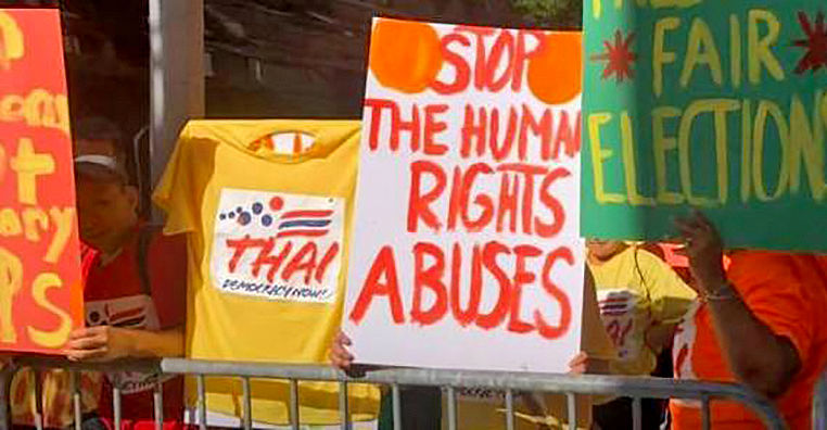 Rent-a-crowd protesters in NYC weren’t Thai and didn’t know where Thailand was on a map