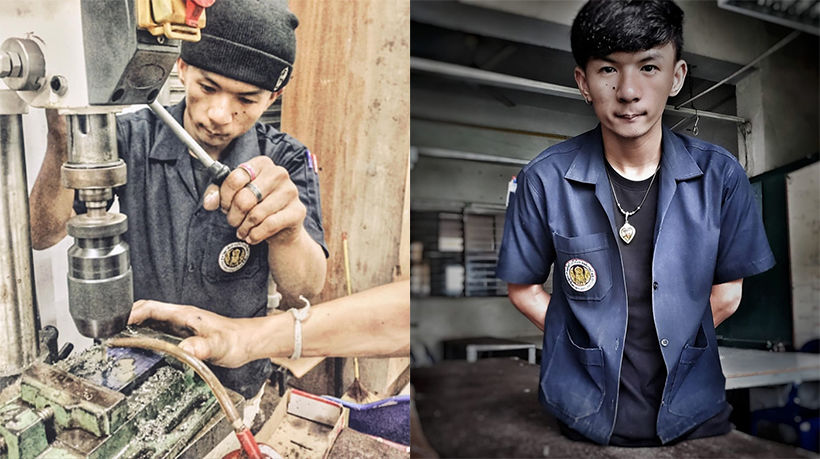 โซเชียลชื่นชม นักเรียนช่างร่างครึ่งท่อน มานะหาที่ฝึกงาน | The Thaiger