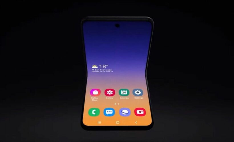 Samsung เผยคอนเซ็ปต์ดีไซน์ใหม่ Galaxy Fold 2 จอพับแนวตั้ง | The Thaiger
