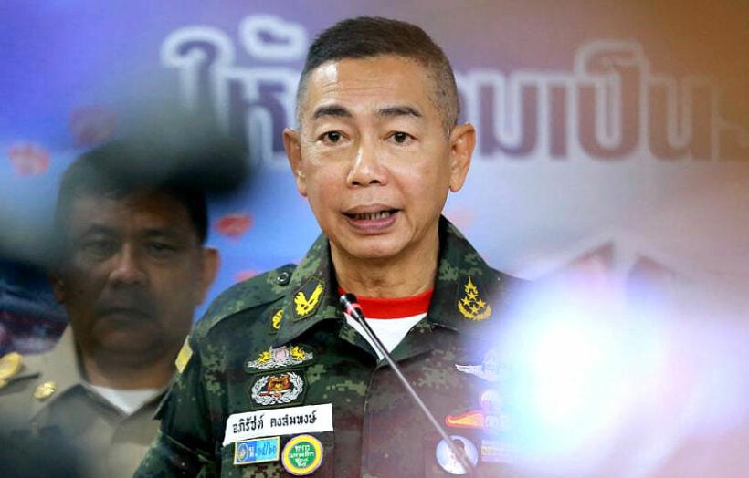 Thai Army chief will address sedition charges and solving problems in South