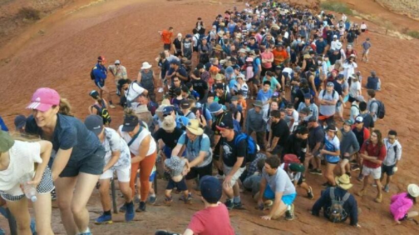 Tourists rush to climb Australia’s Uluru before ban kicks in on October 26