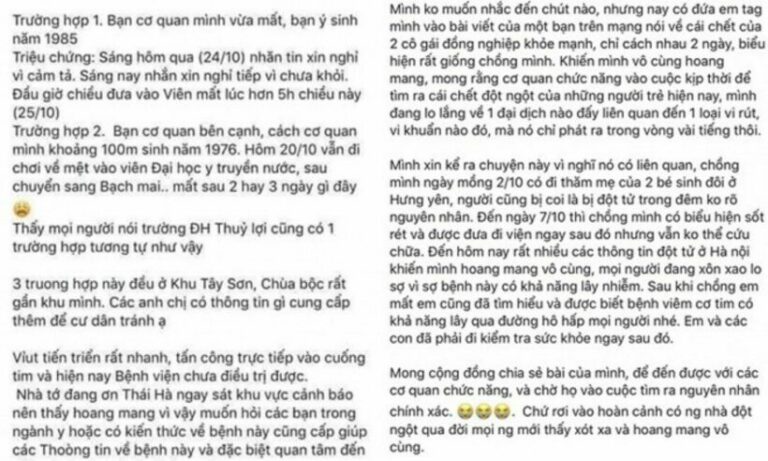 Sau thông tin “virus lạ gây tử vong nhanh” liên quan đến viêm cơ tim, các chuyên gia vào cuộc | News by The Thaiger