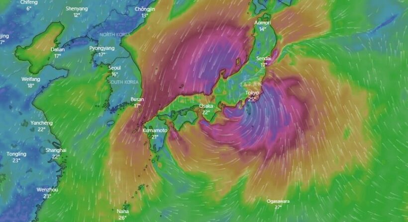 ฤทธิ์พายุฮากิบิส ทำญี่ปุ่นฝนตกรุนแรงที่สุด ระดับ 5 แจ้งเขตอพยพ | The Thaiger