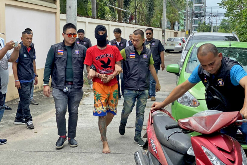 Man arrested over armed robberies in Bang Lamung