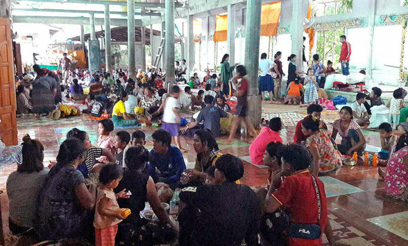 Mon refugees continue to flee Myanmar to Thailand