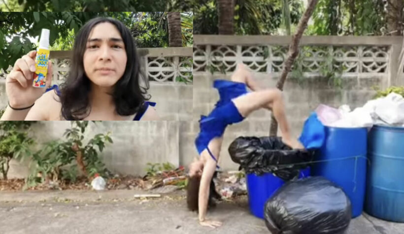 แน็ก ชาลีชวนทิ้งขยะลงถึง ตีลังกาสุดพิสดารล้านท่าเพื่อโลก | The Thaiger