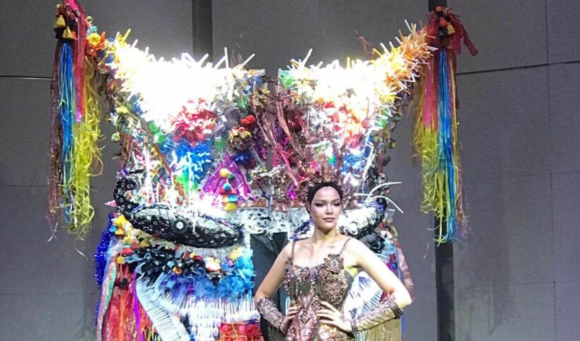ยลโฉมชุดประจำชาติ ผีตาโขน ลุ้นฟ้าใสมง Miss Universe 2019 | The Thaiger