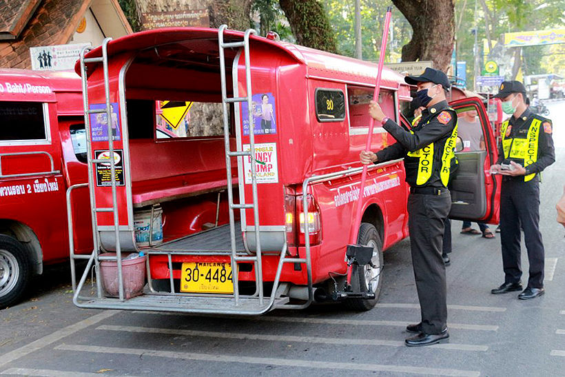 Chiang Mai public transport vehicles to undergo random exhaust checks