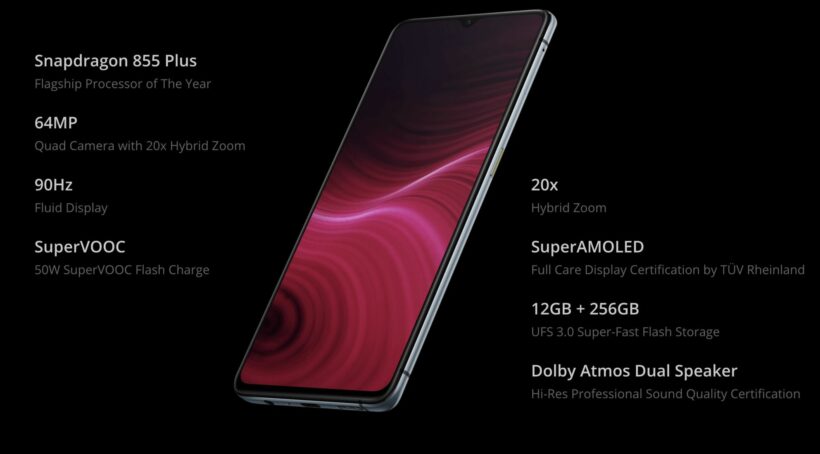 Realme X2 Pro สเปคแรงระดับเรือธง, Snap855+ จอ 90Hz RAM 12GB | News by The Thaiger