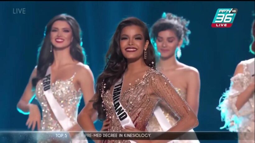 ฟ้าใส ผ่านเข้ารอบ 5 คนสุดท้าย Miss Universe 2019 -ตอบคำถาม | The Thaiger