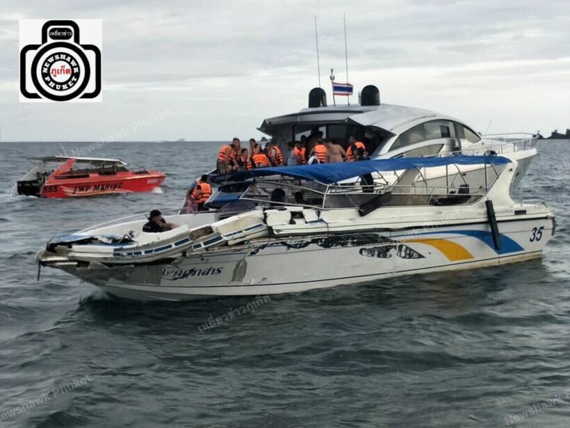 Boat crash near Koh Kai off Phuket – four injured