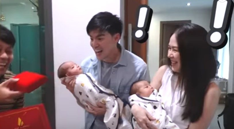 แดน-แพทตี้ ให้ทองแท่งรับขวัญลูก บีม กวี งานนี้มีอึ้ง | The Thaiger