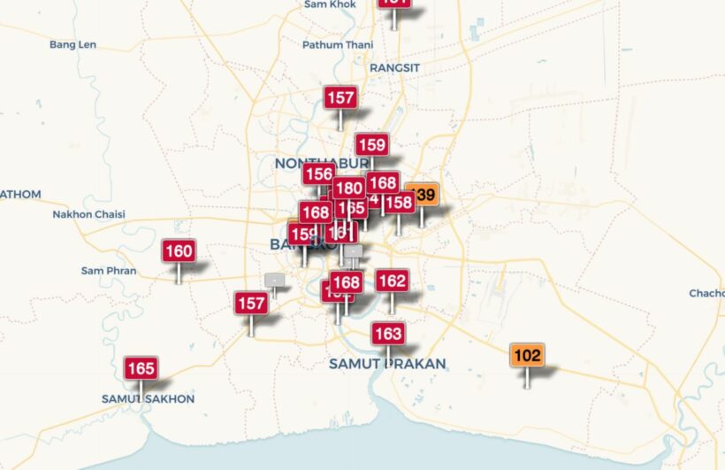 Bangkok air pollution on the rise again