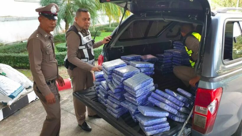 ตำรวจชุมพรจับกัญชา 500 กก. มูลค่าประมาณ 15 ล้านบาท | News by The Thaiger