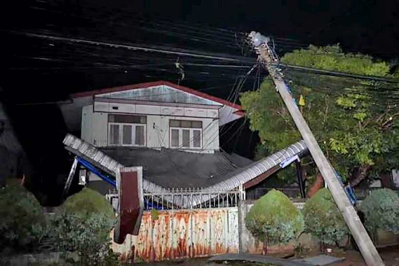 Freak hailstorm causes blackouts, damages homes in Chiang Rai