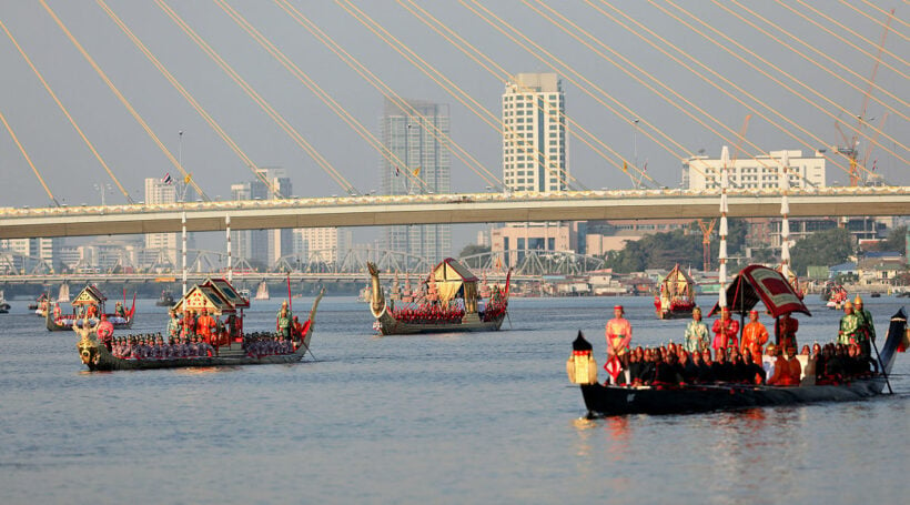 Chao Phraya welcomes the Royal Barge Procession in perfect Bangkok weather | News by Thaiger