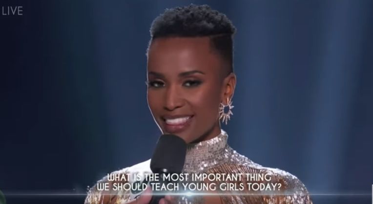ฟัง Zozibini Tunzi ตอบคำถามจนคว้ามง Miss Universe 2019 ไปครอง | The Thaiger