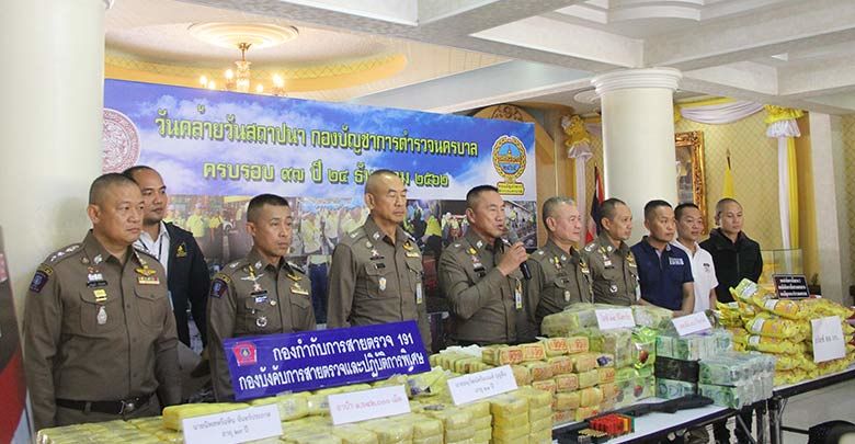 Large Bangkok drug haul – meth pills, crystal meth and Ketamine