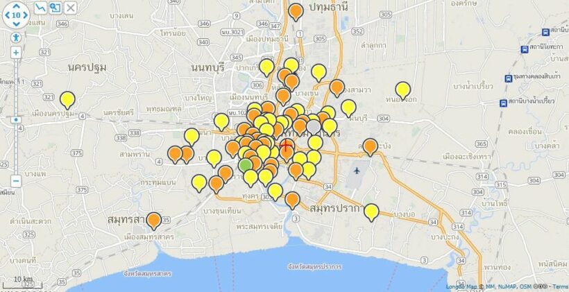 PM 2.5 7 มกรา พุ่งทะลุสีส้ม เริ่มมีผลกระทบต่อสุขภาพ เช็คสถานที่เสี่ยง | The Thaiger
