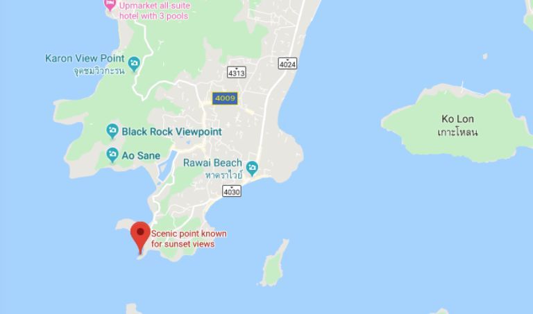 Hackers moved the Google location for Phuket's popular Promthep Cape ...