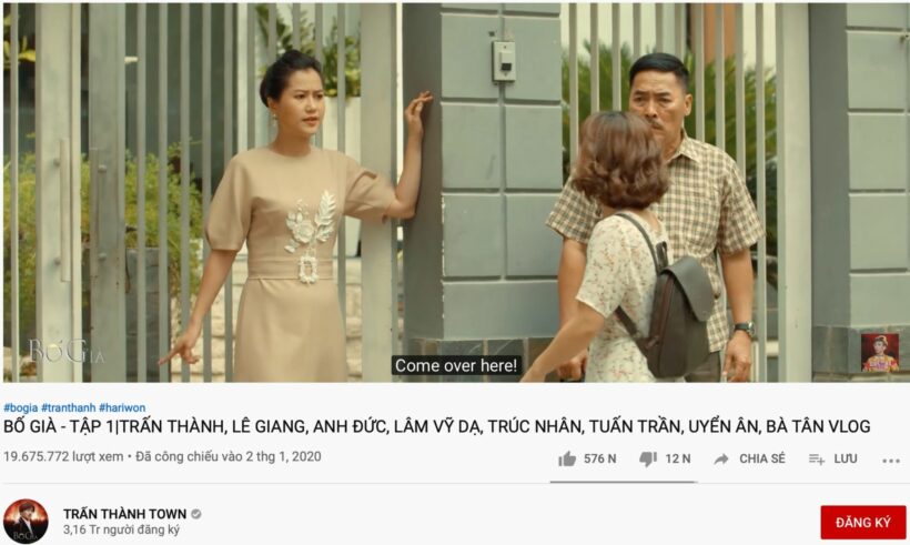 Web drama “Bố Già” của Trấn Thành phá hàng loạt kỷ lục | News by Thaiger