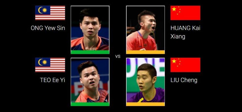 ถ่ายทอดสด แบดมินตันชายคู่: ONG/TEO – HUANG/LIU – 26 ม.ค. รอบชิงฯ Thailand Masters 2020 | The Thaiger