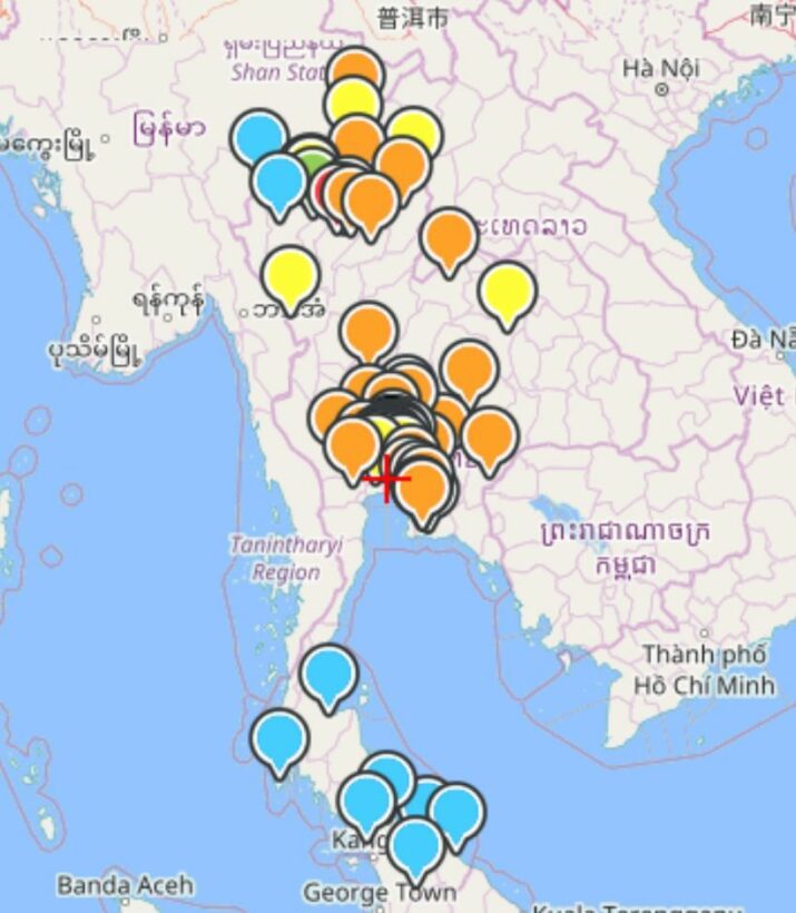 PM2.5 พุ่งสูงขึ้นเป็นประวัติการณ์ ขอให้ประชาชนเฝ้าระวังอย่างใกล้ชิด | The Thaiger