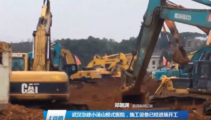 ไวรัสโคโรนา จีนเร่งสร้างโรงพยาบาลให้เสร็จใน 10 วัน | The Thaiger