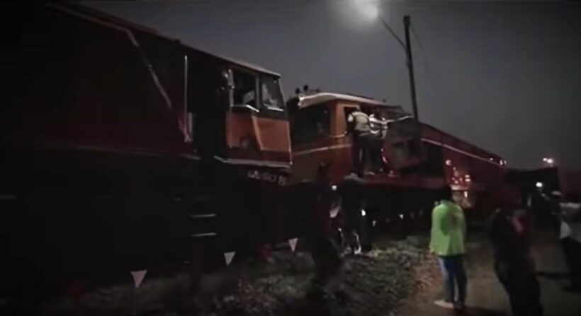 รถไฟชนกัน ที่ปากท่อ ราชบุรี บาดเจ็บกว่า 20 ราย จนท.เร่งตรวจสอบ | The Thaiger