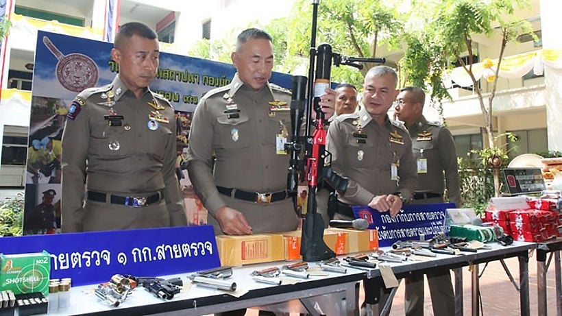 Bangkok cops bust online gun dealers