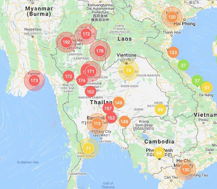 Smoke from plantation fires continues to choke central and northern Thailand | News by Thaiger