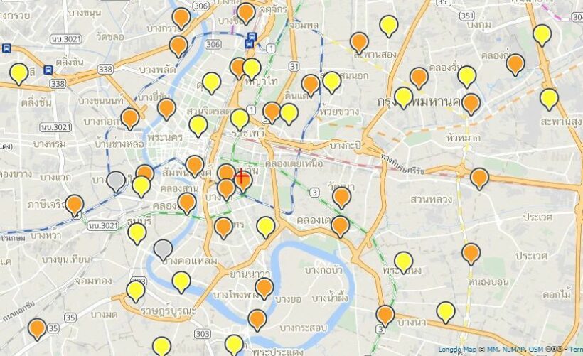 ค่าฝุ่นPM2.5กรุงเทพ พุ่งพรวด หลายพื้นที่มีความเสี่ยง | The Thaiger