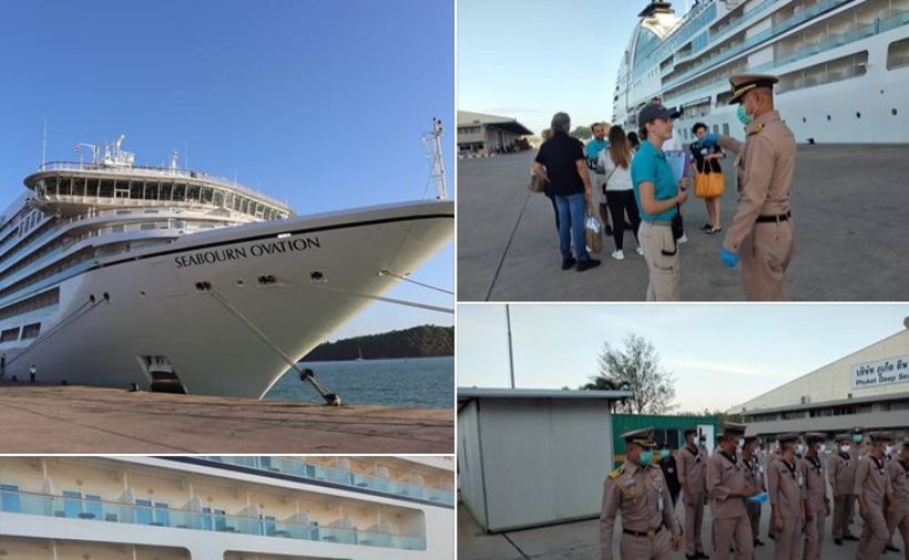 ชาวเน็ตแห่ #seabournovation หลังเทียบท่าภูเก็ต เห็นภาพตรวจคัดกรอง | The Thaiger