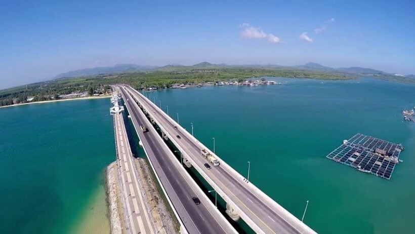 Fortress Phuket. The island closes off Sarasin Bridge and boating traffic, except supplies