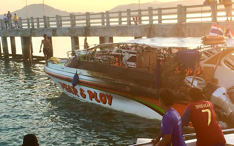 2 speedboats destroyed by fire in Phuket – VIDEO