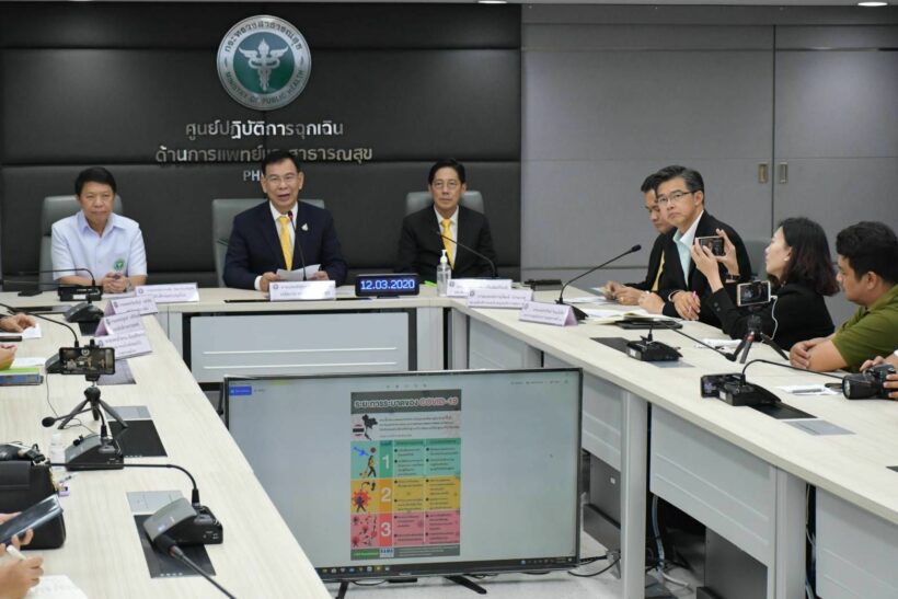 รายงานสถานการณ์โควิด-19 ในไทย 12 มี.ค. 2563 | The Thaiger