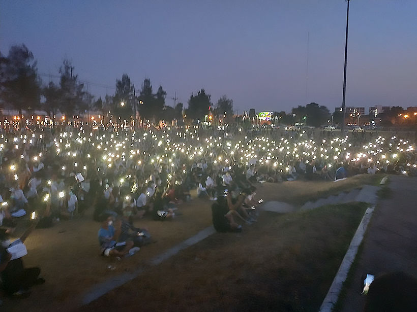 Khon Kaen University students in anti-government demonstration