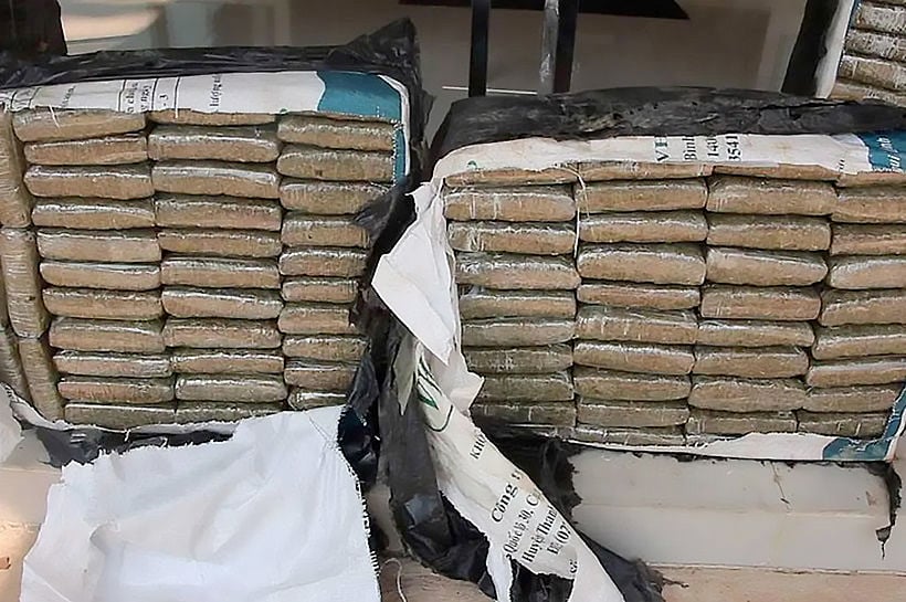 1000 kilograms of marijuana seized in northeastern Thailand